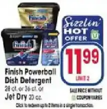 Jewel-Osco Finish Powerball Dish Detergent offer
