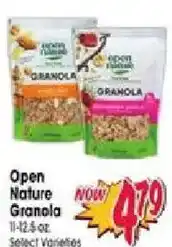 Jewel-Osco Open Nature Granola offer
