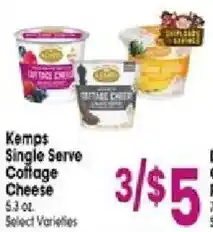 Jewel-Osco Kemps Single Serve Cottage Cheese offer