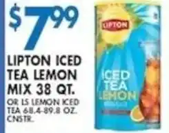 Compare Foods Lipton iced tea lemon mix offer
