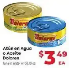 Supermercado El Rancho Dolores Tuna in Water or Oil offer