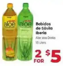 Supermercado El Rancho Aloe vera drinks offer