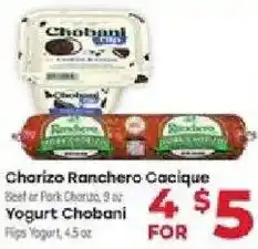 Supermercado El Rancho Chobani Yogurt offer