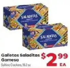 Supermercado El Rancho Galletas Saladitas Gamesa Saline Crackers offer