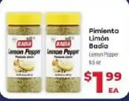 Supermercado El Rancho Badia lemon pepper offer