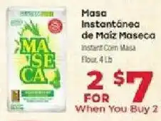 Supermercado El Rancho Maseca instant corn masa offer