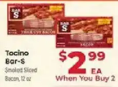 Supermercado El Rancho Tocino Bar-S Smoked Sliced Bacon offer
