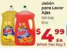 Supermercado El Rancho Ajax dish soap offer