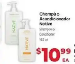 Supermercado El Rancho Native shampoo or conditioner offer
