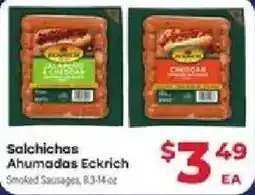 Supermercado El Rancho Eckrich smoked sausages offer