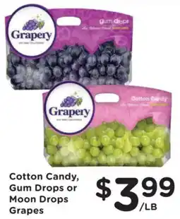 Fry's Grapery cotton candy, gum drops or moon drops grapes offer