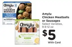 Fry's Amylu chicken meatballs or sausages offer
