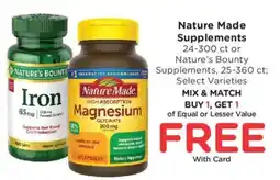 Fry's Nature Made Supplements or Nature's Bounty Supplements offer