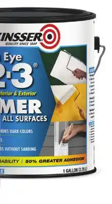 Ace Hardware Zinsser Bulls Eye 1-2-3 Primer, 1 Gal offer