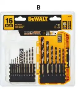 Ace Hardware DEWALT Hand Tool and Power Tool Accessories B. 16 Pc. Drill Bit Set offer