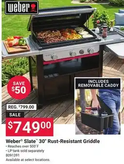 Ace Hardware Weber Slate 30˝ Rust-Resistant Griddle offer