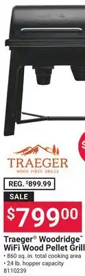 Ace Hardware Traeger Woodridge WIFI Wood Pellet Grill offer