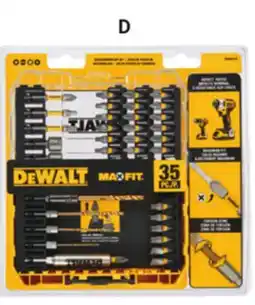 Ace Hardware DEWALT 35 Pc Max fit Screwdriving Bit Set offer