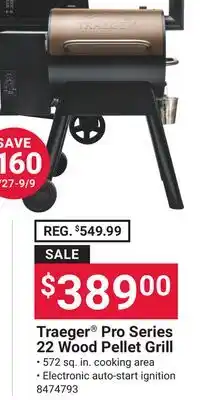 Ace Hardware Traeger Pro Series 22 Wood Pellet Grill offer
