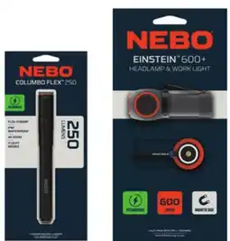 Ace Hardware NEBO LED Rechargeable Pen Light, Head Lamp or Flashlight offer