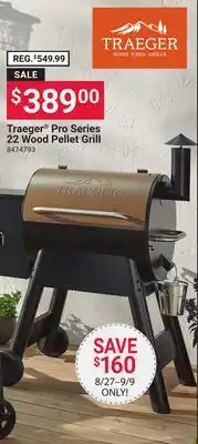 Ace Hardware Traeger Pro Series 22 Wood Pellet Grill offer