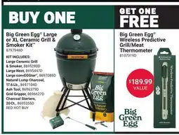 Ace Hardware Big Green Egg Large or XL Ceramic Grill & Smoker Kit offer