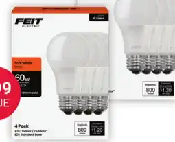 Ace Hardware Feit Electric LED Bulb 4/Pk offer