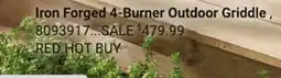 Ace Hardware Iron Forged 4-Burner Outdoor Griddle offer