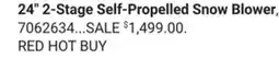Ace Hardware 24 2-Stage Self-Propelled Snow Blower offer