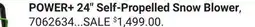 Ace Hardware POWER+ 24 Self-Propelled Snow Blower offer