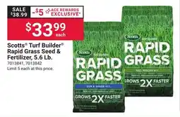 Ace Hardware Scotts Turf Builder Rapid Grass Seed & Fertilizer offer