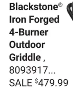 Ace Hardware Blackstone Iron Forged 4-Burner Outdoor Griddle offer
