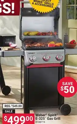 Ace Hardware Webber Spirit E-325 Gas Grill offer