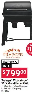 Ace Hardware Traeger Woodridge WiFi Wood Pellet Grill offer