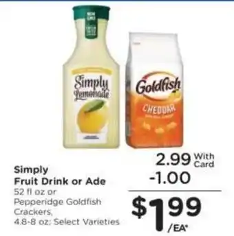Simply Fruit Drink or Ade