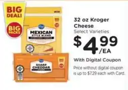 Kroger Kroger Cheese offer