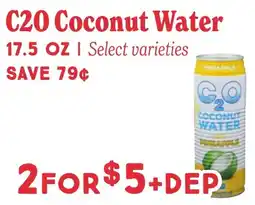 Market of Choice C20 coconut water offer