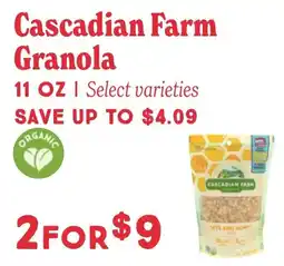 Market of Choice Cascadian Farm Granola offer