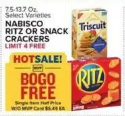 Food Lion Nabisco ritz or snack crackers offer