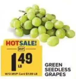 Food Lion Green Seedless Grapes offer