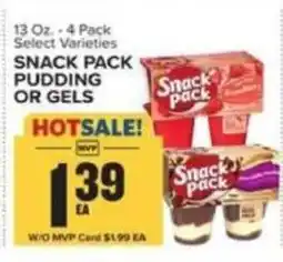 Food Lion Snack Pack Pudding or Gels offer