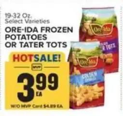 Food Lion Ore-ida frozen potatoes or tater tots offer
