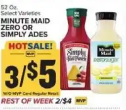 Food Lion Minute Maid Simply Fruit Punch offer