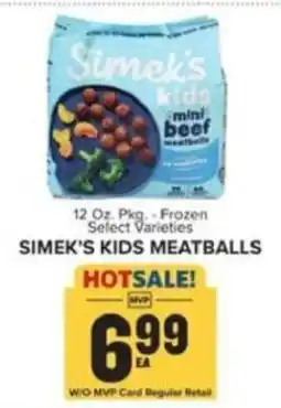 Food Lion Simek's kids meatballs offer