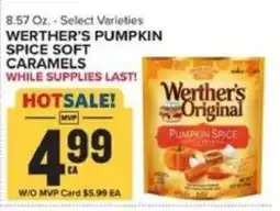 Food Lion Werther's pumpkin spice soft caramels offer