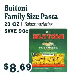 Market of Choice Buitoni family size pasta offer