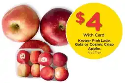 Kroger Kroger Pink Lady, Gala or Cosmic Crisp Apples offer