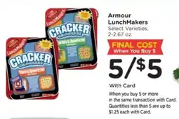 Kroger Armour LunchMakers Cracker Crunchers offer
