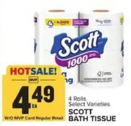 Food Lion Scott bath tissue offer