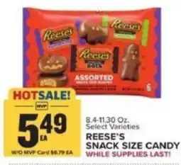 Food Lion Reese's snack size candy offer